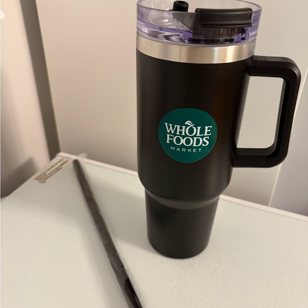 Whole Foods Market Black tumbler